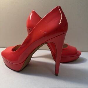 Vince Camuto Vibrant Coral Platform Heels